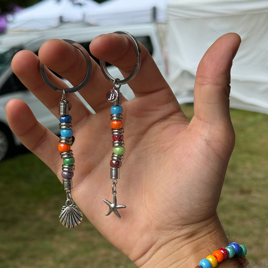 Glass Beaded Keychains