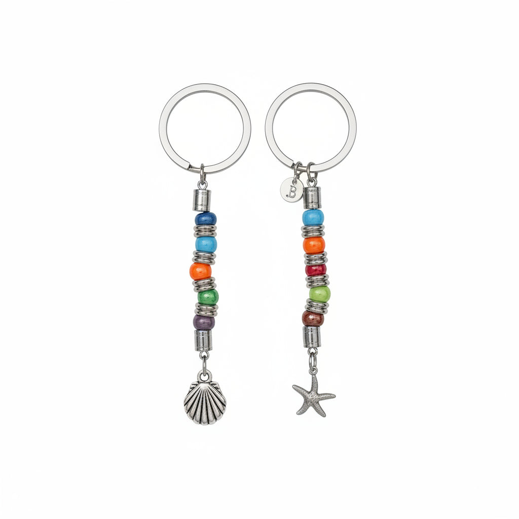 Glass Beaded Keychains