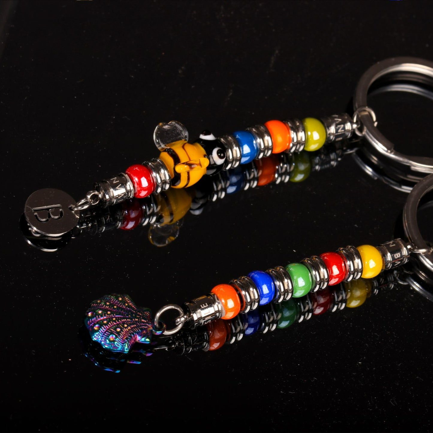 Glass Beaded Keychains
