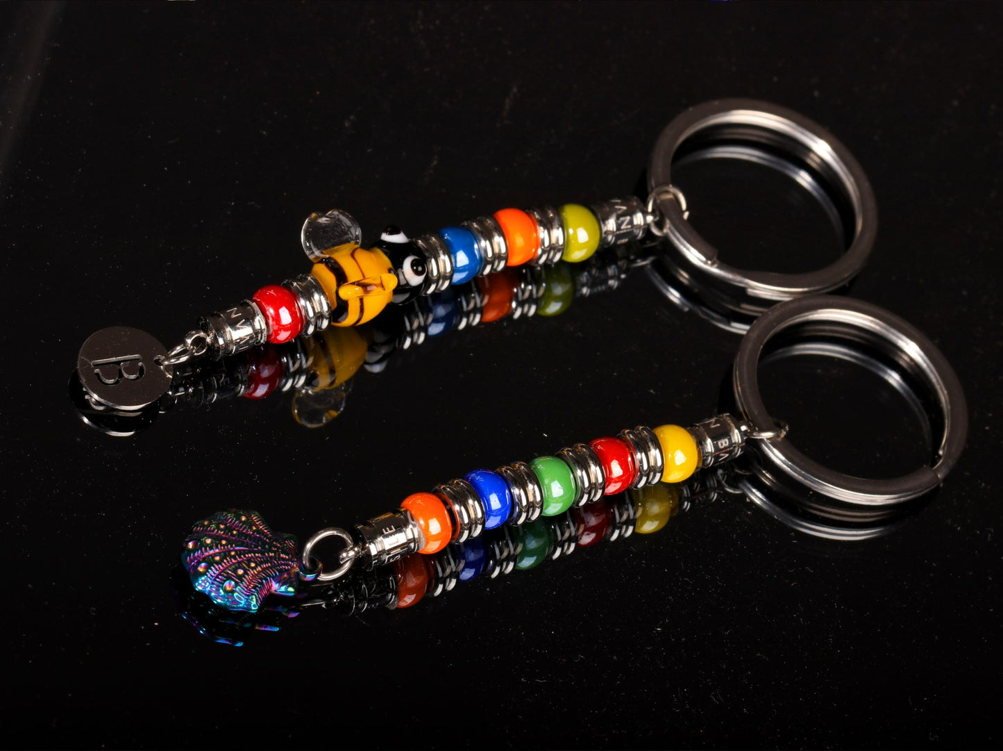 Glass Beaded Keychains